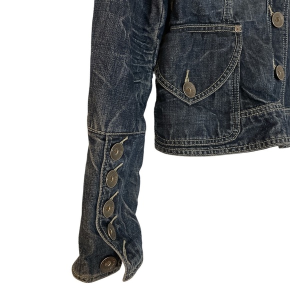 Vintage Y2K Parasuco Medium Wash Denim Jean Jacket Medium - Picture 2 of 8